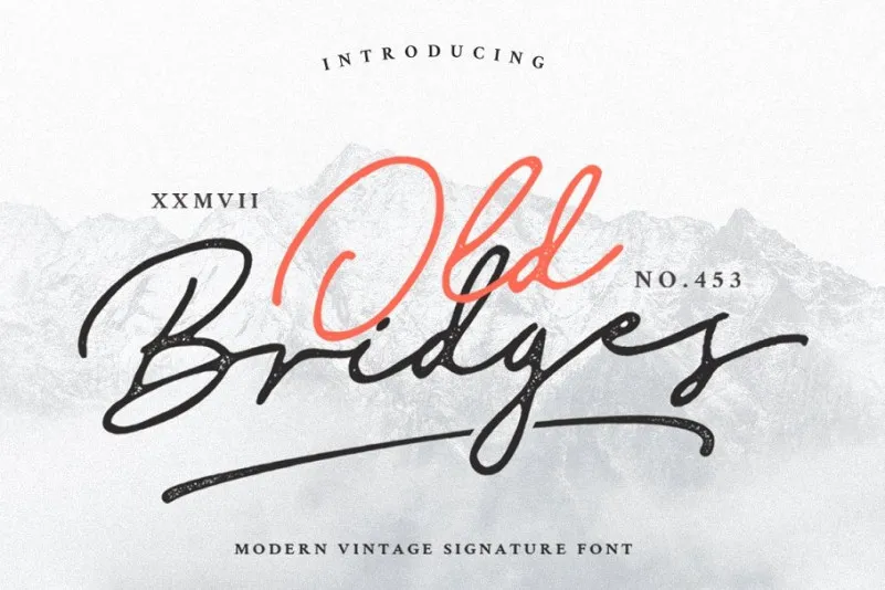 Old Bridges Signature Font