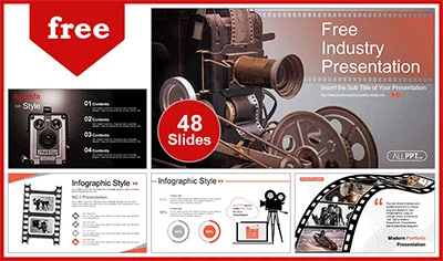 Old Style Movie Projector PowerPoint Templates