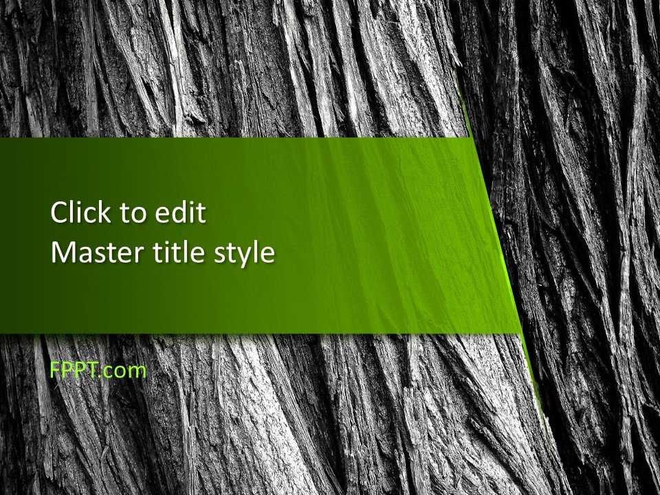 Old Tree PowerPoint Template