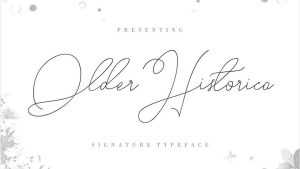 Older Historica Script Font › Fontesk