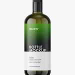 Olive bottle mockup / 1000 ml