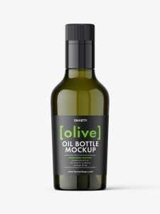 Olive bottle mockup / 250 ml