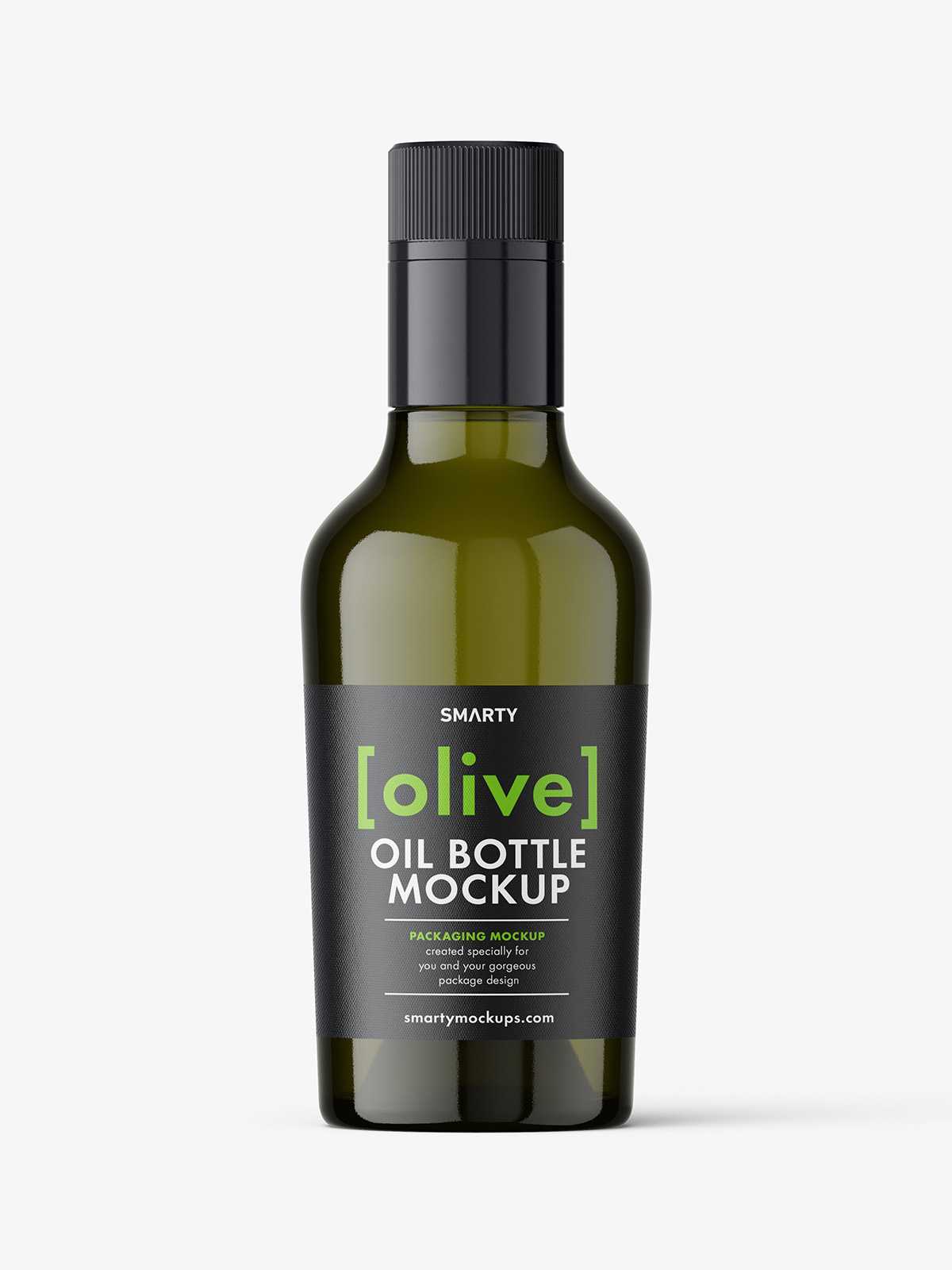 Olive bottle mockup / 250 ml