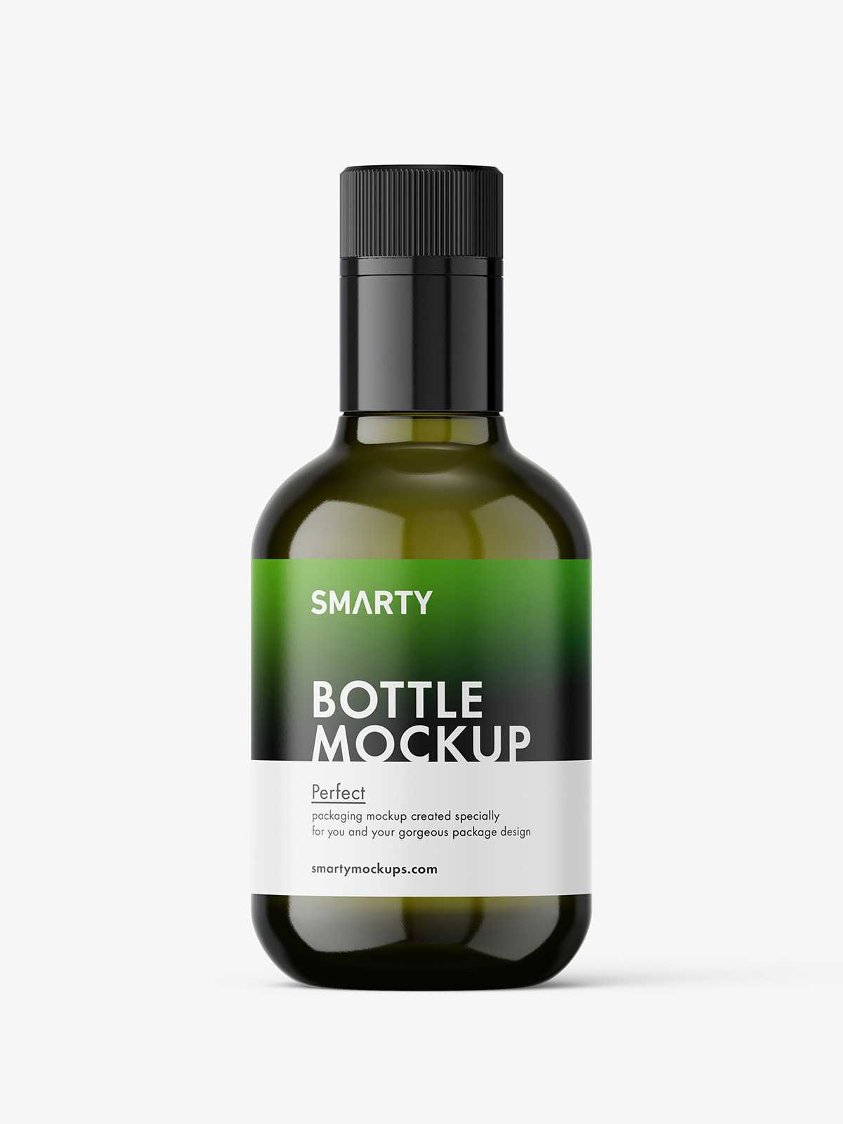 Olive bottle mockup / 250 ml