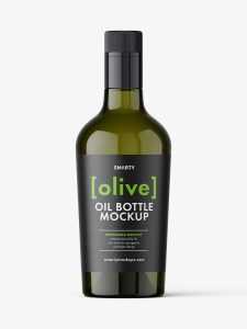 Olive bottle mockup / 500 ml