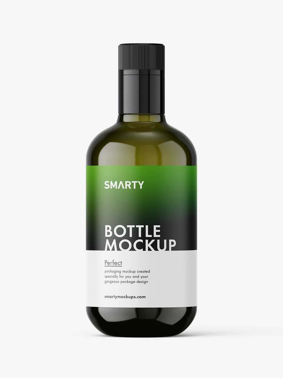 Olive bottle mockup / 500 ml