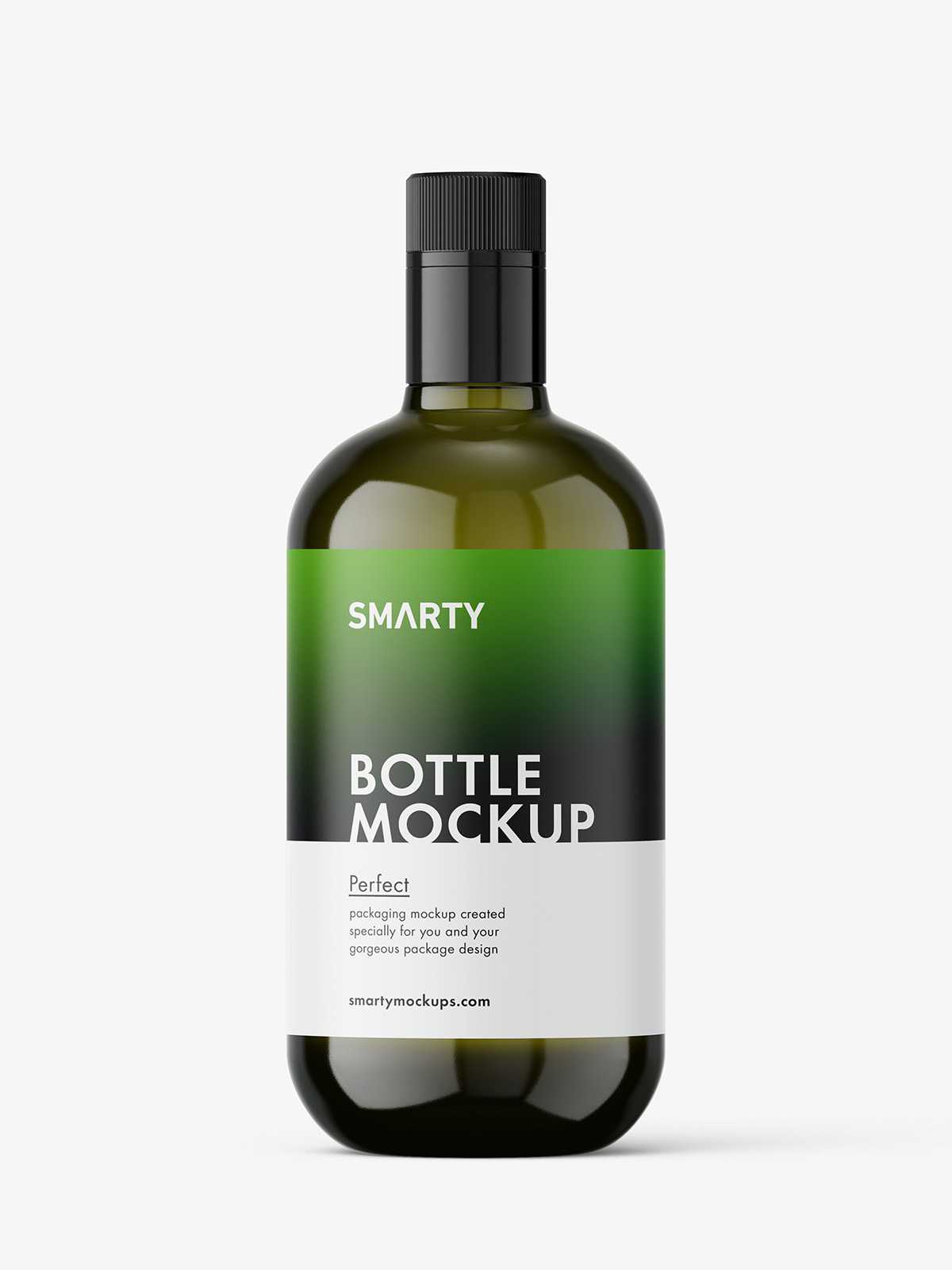 Olive bottle mockup / 750 ml