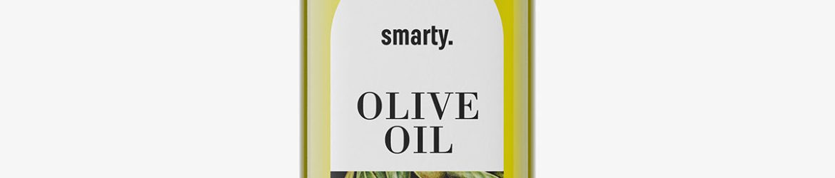 Olive oil bottle mockup