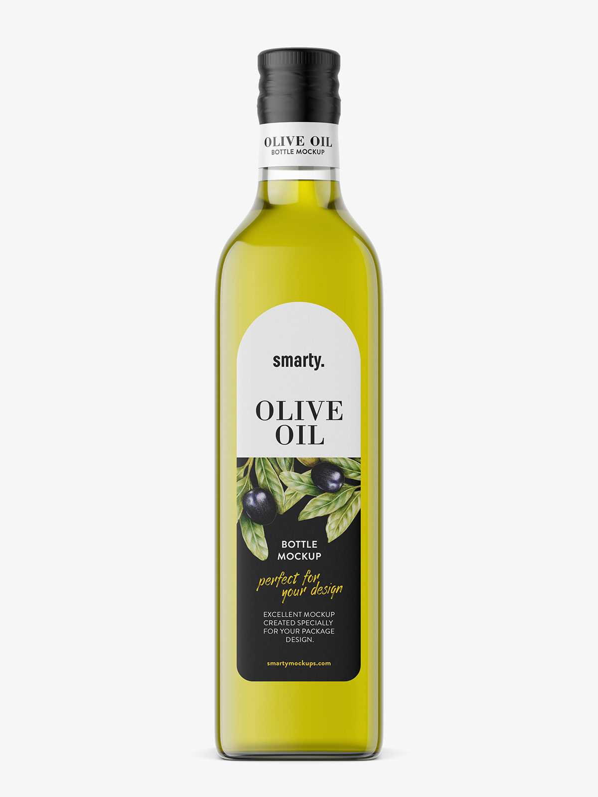 Olive oil bottle mockup