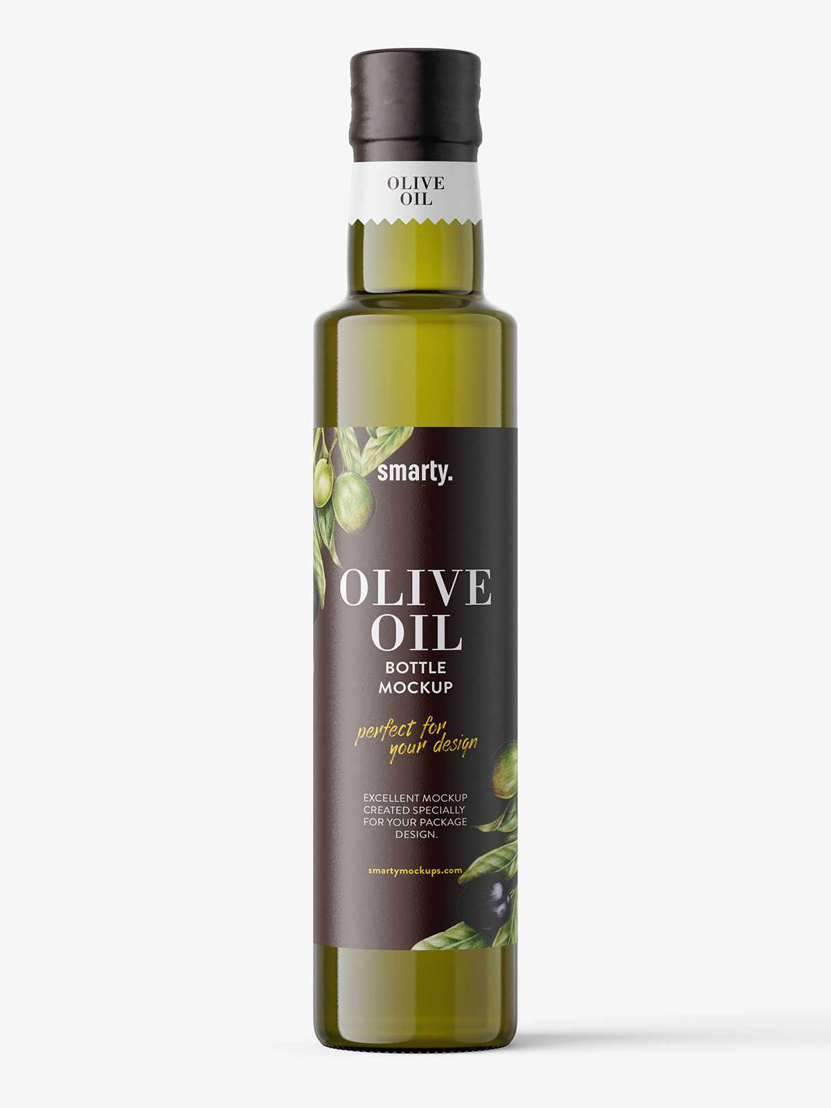 Olive oil bottle mockup
