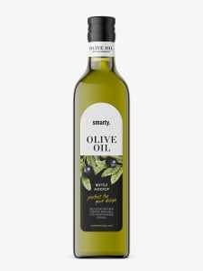 Olive oil bottle mockup