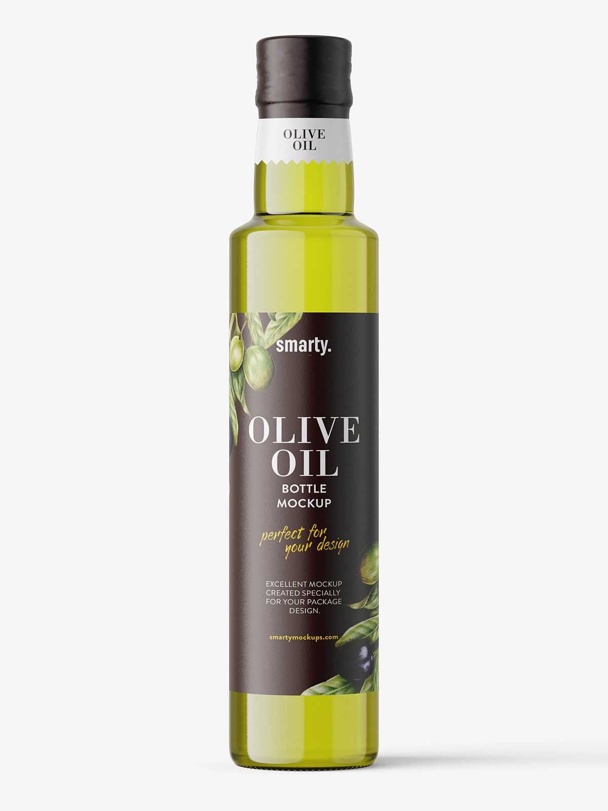 Olive oil bottle mockup