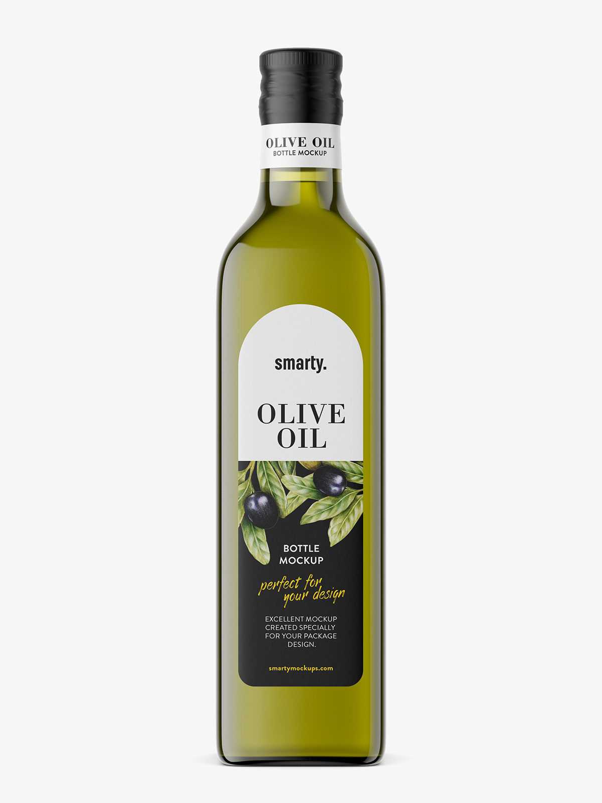 Olive oil bottle mockup