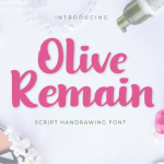 Olive Remain Script Font