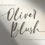 Oliver Calligraphy Font - Fonte Grátis Oliver Calligraphy Font