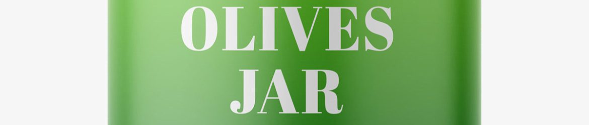 Olives jar mockup