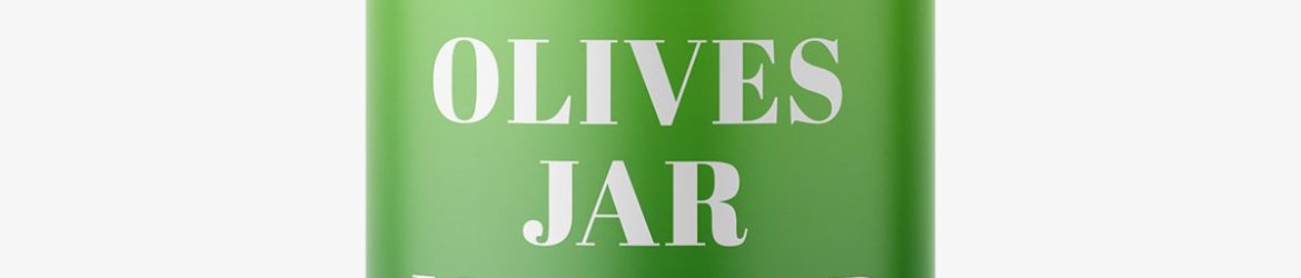 Olives jar mockup Olives jar mockup