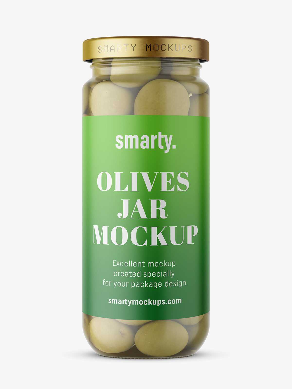 Olives jar mockup