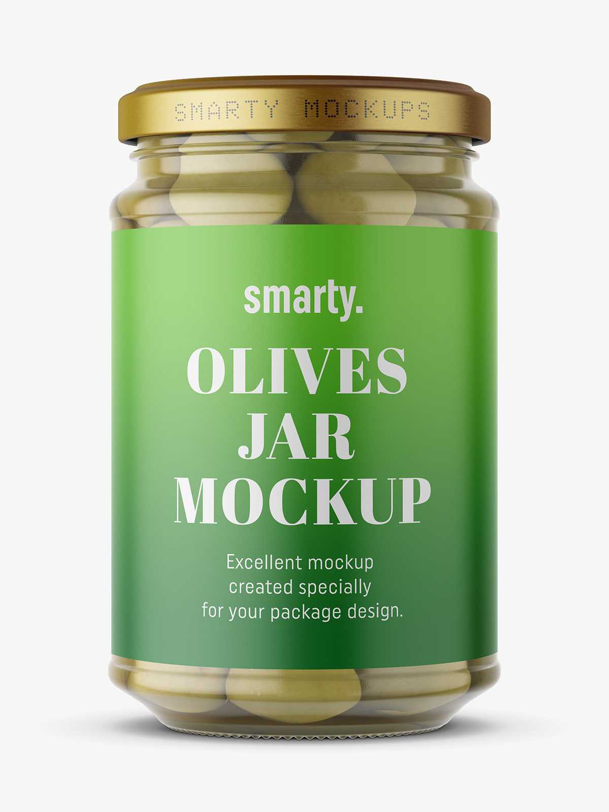 Olives jar mockup