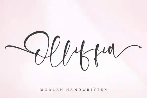 Olliffia Calligraphy Font