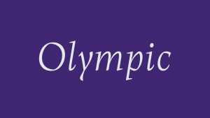 Olympic Font › Fontesk