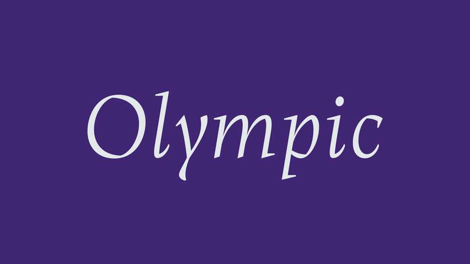 Olympic Font › Fontesk