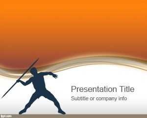 Olympic Javelin PowerPoint Template