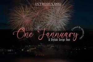 One Jannuary Calligraphy Font