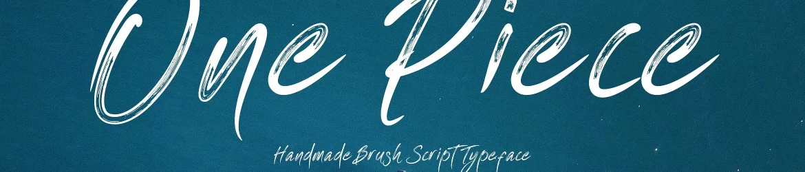One Piece Brush Font