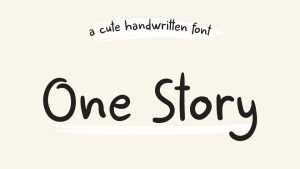 One Story Font › Fontesk