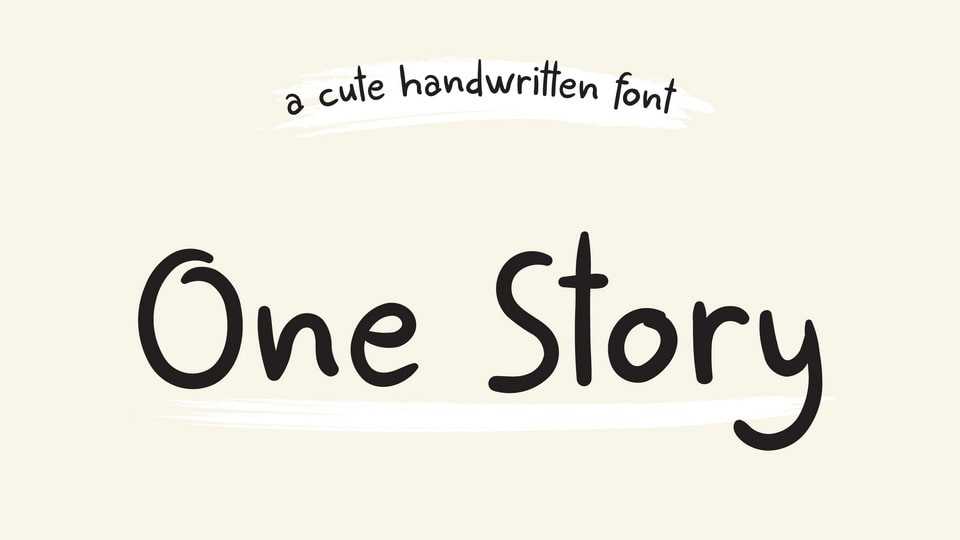 One Story Font › Fontesk