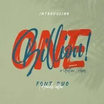 Onebillion Script Font Duo - Fonte Grátis Onebillion Script Font Duo