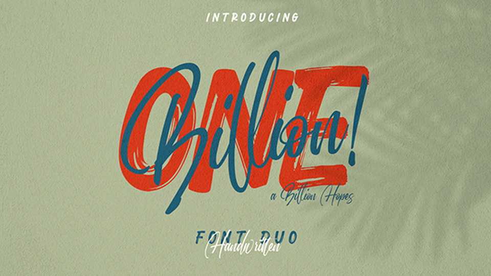 Onebillion Script & Sans Font › Fontesk