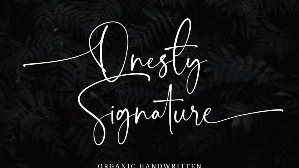Onesty Signature Font › Fontesk