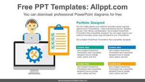 Online Computer Repair PowerPoint Diagram