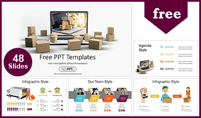Online Delivery Service PowerPoint Templates