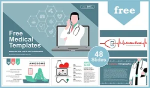 Online Doctor Medical PowerPoint Templates