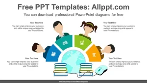 Online Education PowerPoint Diagram