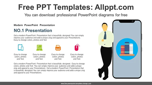 Online Education PPT Diagram
