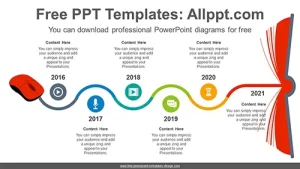 Online Learning Book PowerPoint Diagram