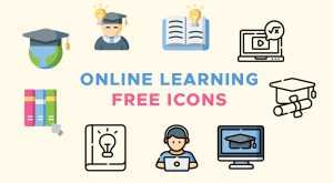 Online Learning Icons