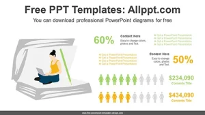 Online Learning PPT Diagram