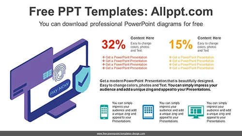 Online Payment Security PowerPoint Diagram