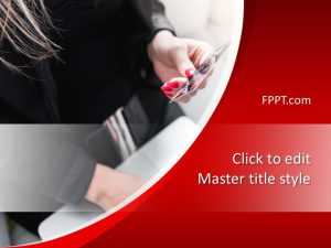 Online Purchase with Credit Card PowerPoint Template