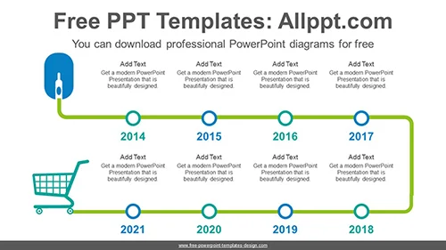 Online Shopping PowerPoint Diagram