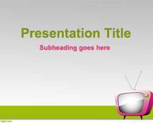 Online TV PowerPoint Template