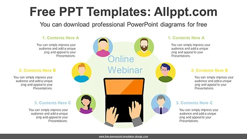 Online Webinar PowerPoint Diagram Template