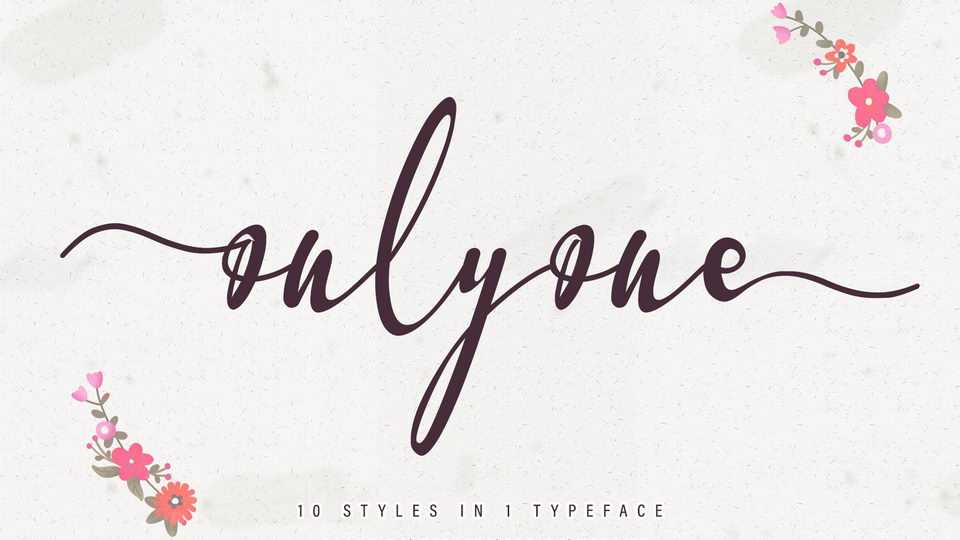 Onlyone Script Font › Fontesk