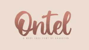 Ontel Script Font