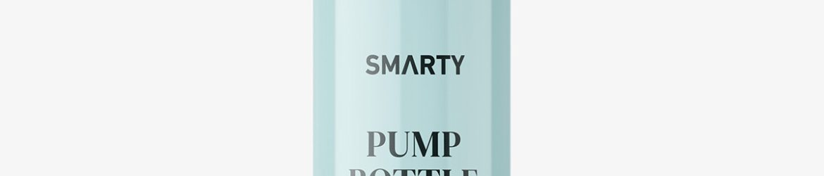 Opaque pump bottle mockup / 100 ml